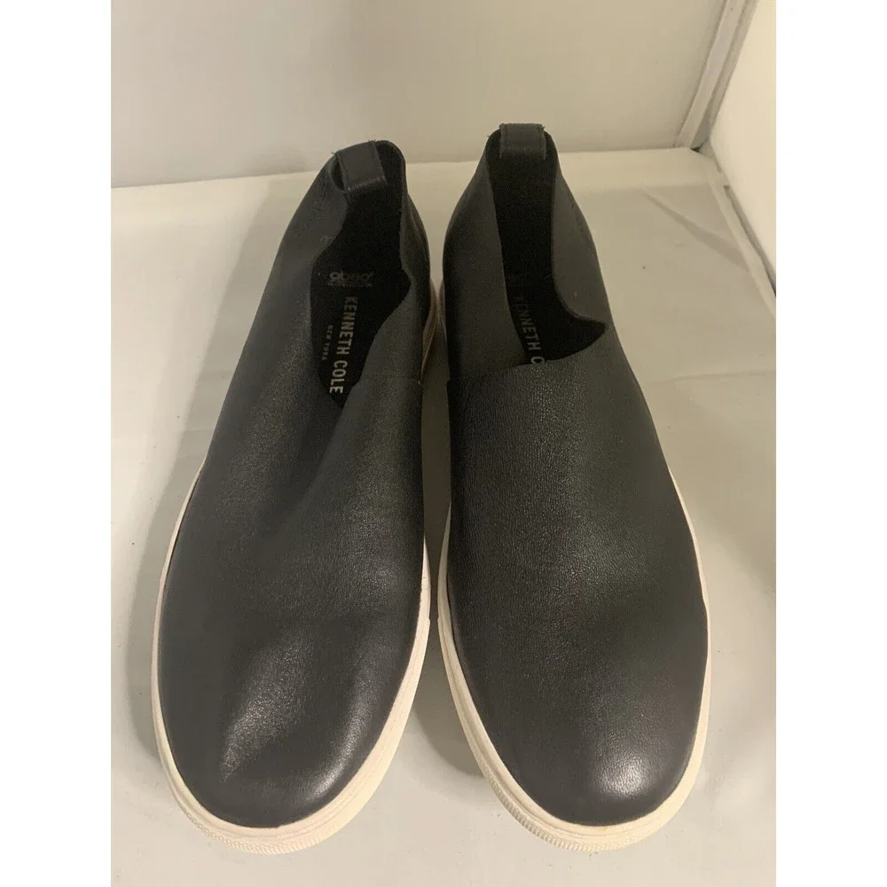 KENNETH COLE ABEO Martina Black Leather Loafers Size 7N (1392)